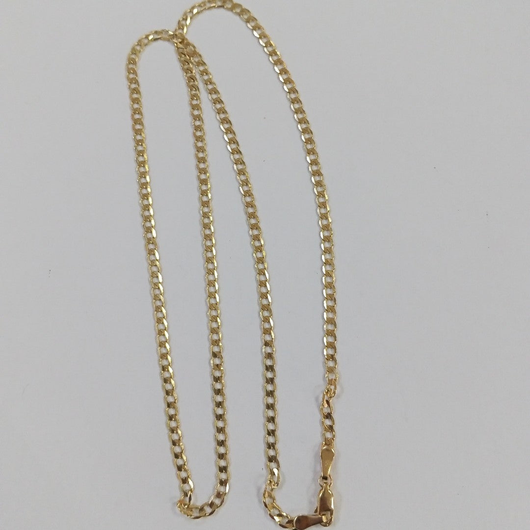CADENA TEJIDO BARBADA 14K 60 CM 8.9 GR (NUEVO)