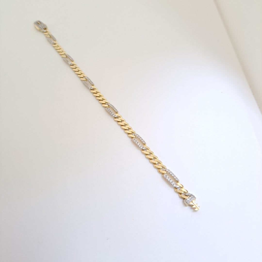 PULSERA MONACO ORO 10K 5.8 (NUEVO)