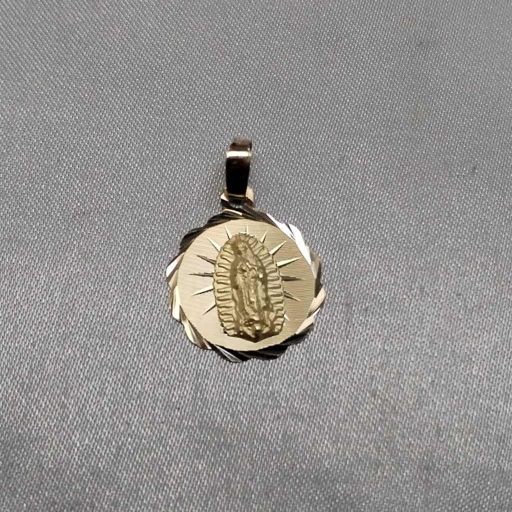 DIJE MEDALLA RELIGIOSA 14K 0.8 GR (NUEVO)