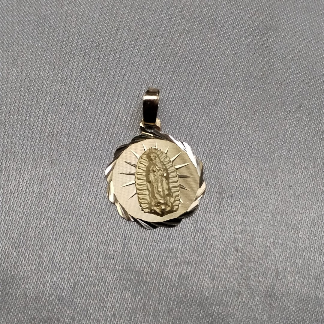 DIJE MEDALLA RELIGIOSA 14K 0.8 GR (NUEVO)