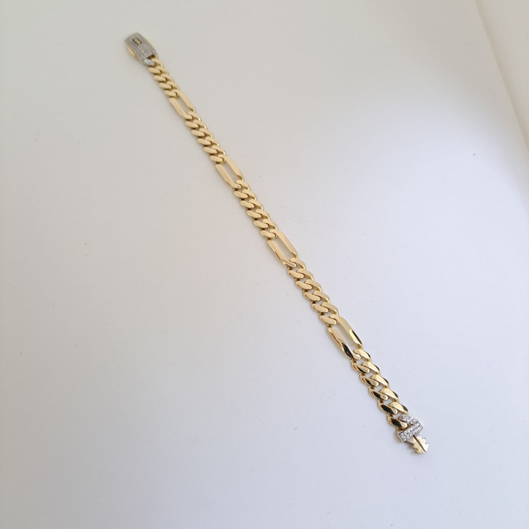 PULSERA MONACO ORO 10K 6.5 (NUEVO)