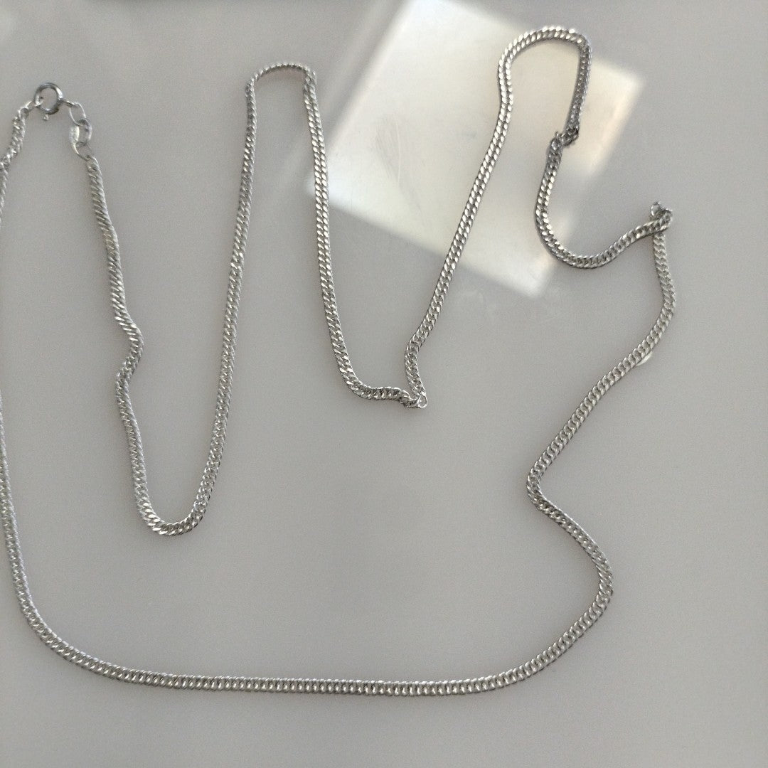 CADENA BARBADA PLATA .925 60 CM 4.92 GR (NUEVO)