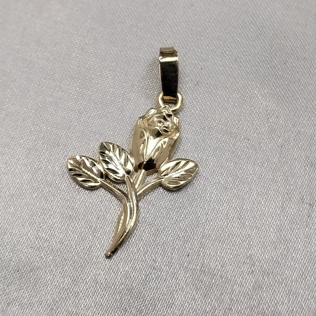 DIJE ROSA 10K 1.4 GR (NUEVO)