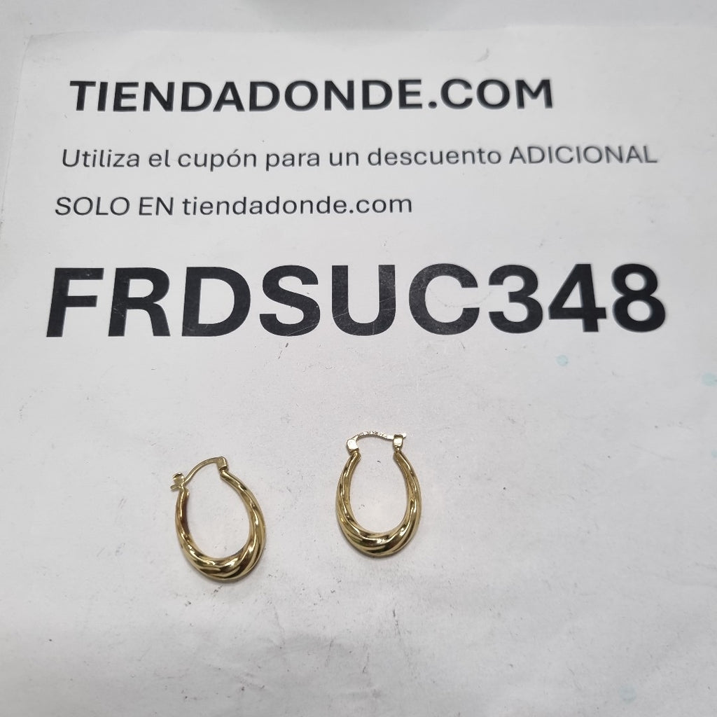 ARRACADAS PAR ORO 14 K 1,60 GRMS (SEMINUEVO)