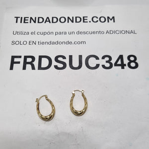 ARRACADAS PAR ORO 14 K 1,60 GRMS (SEMINUEVO)