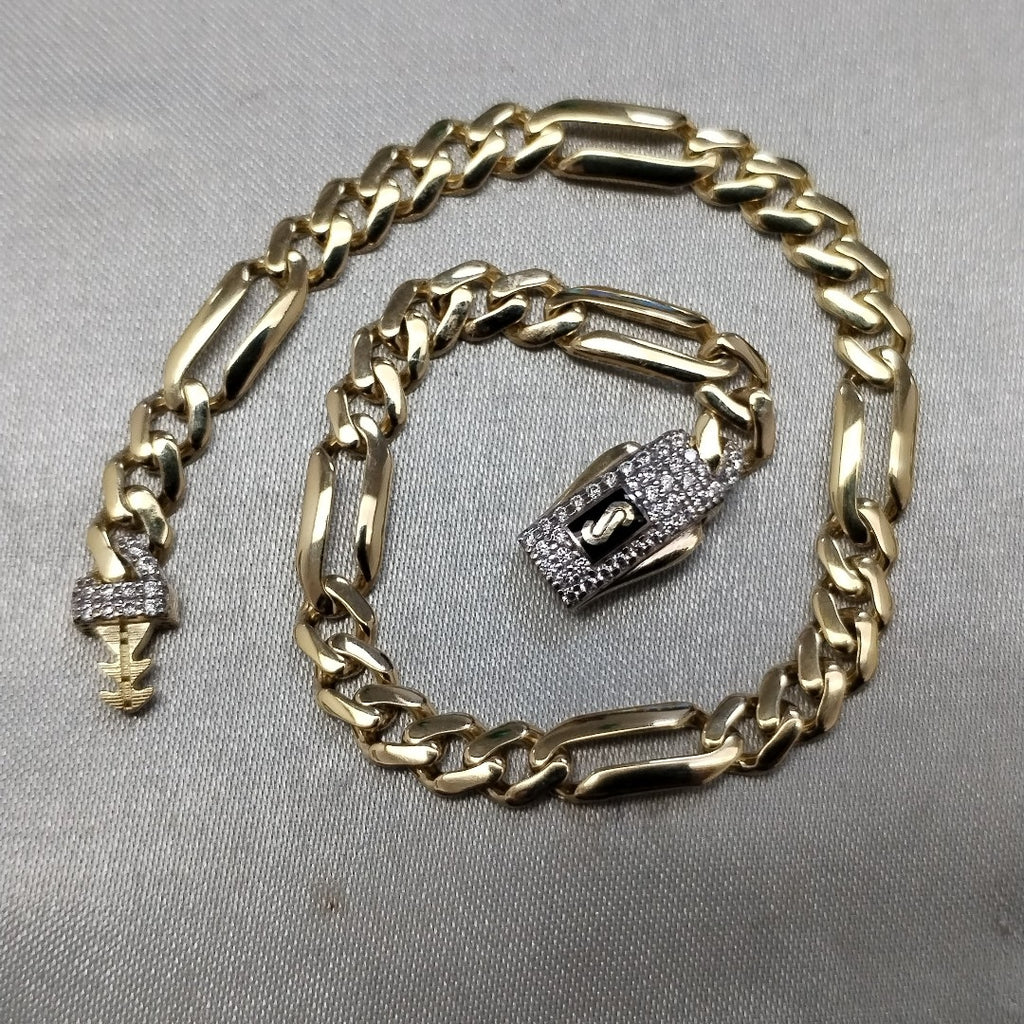 PULSERA MONACO ORO 14K 4.9 (NUEVO)