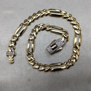 PULSERA MONACO ORO 14K 4.9 (NUEVO)