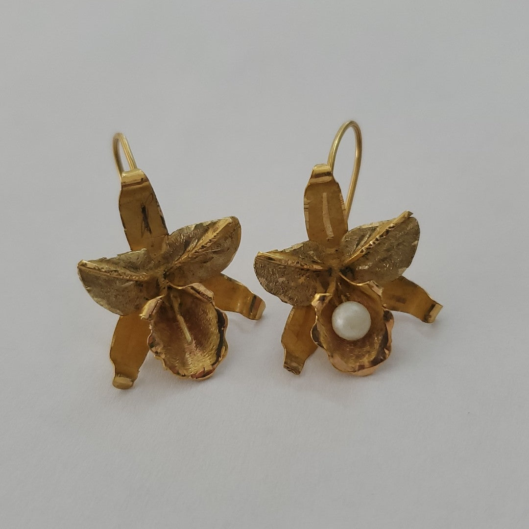 ARETES PAR ORO 18 K 3.3 GRMS (SEMINUEVO)