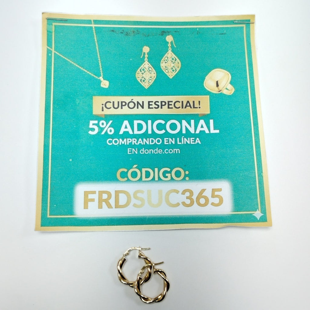 ARRACADAS ORO 14K 1.9 (NUEVO)