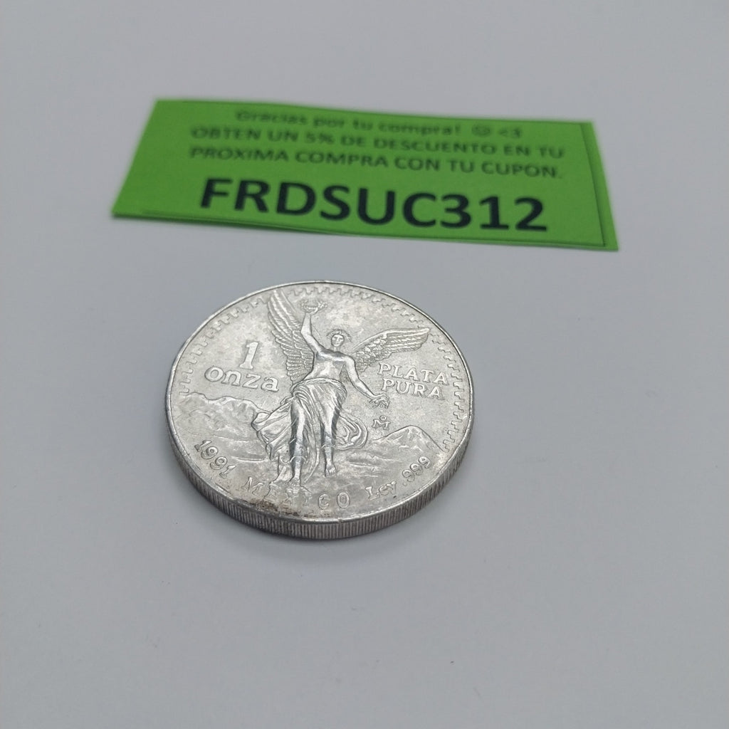 MEDALLA CONMEMORATIVA PLATA 29.2 GRMS (SEMINUEVO)