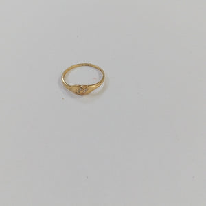 ANILLO ANILLITO C CIRCONIAS 14K 7.5 TALLA 1.2 GR (NUEVO)
