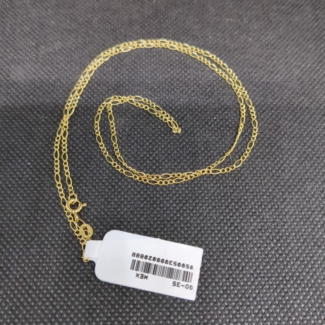 CADENA TEJIDO 3X1 14K 55 CM 2.3 GR (NUEVO)