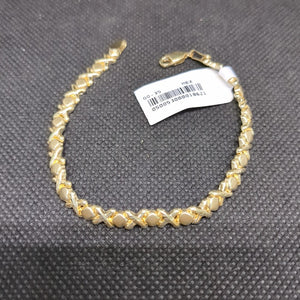 PULSERA ESP XOXO 14K 18 CM 6.1 GR (NUEVO)