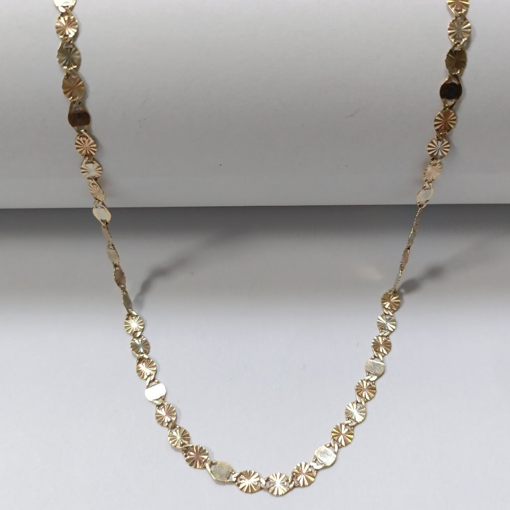 CADENA ORO, ORO COMBINADO 10 K 3.4 GRMS (SEMINUEVO)