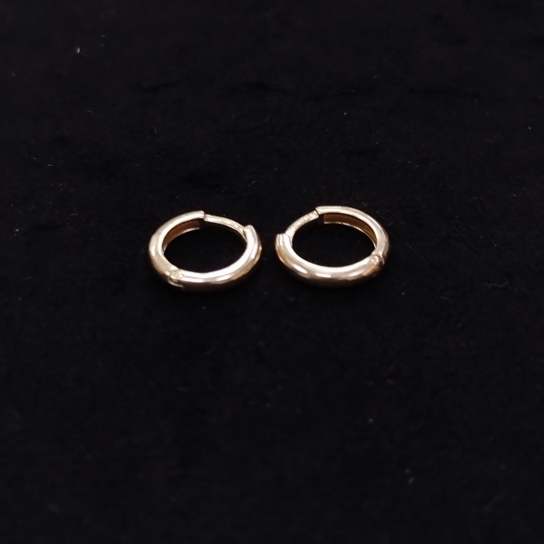 ARETES ARRACADAS LISAS 10K 1.1 GR (NUEVO)