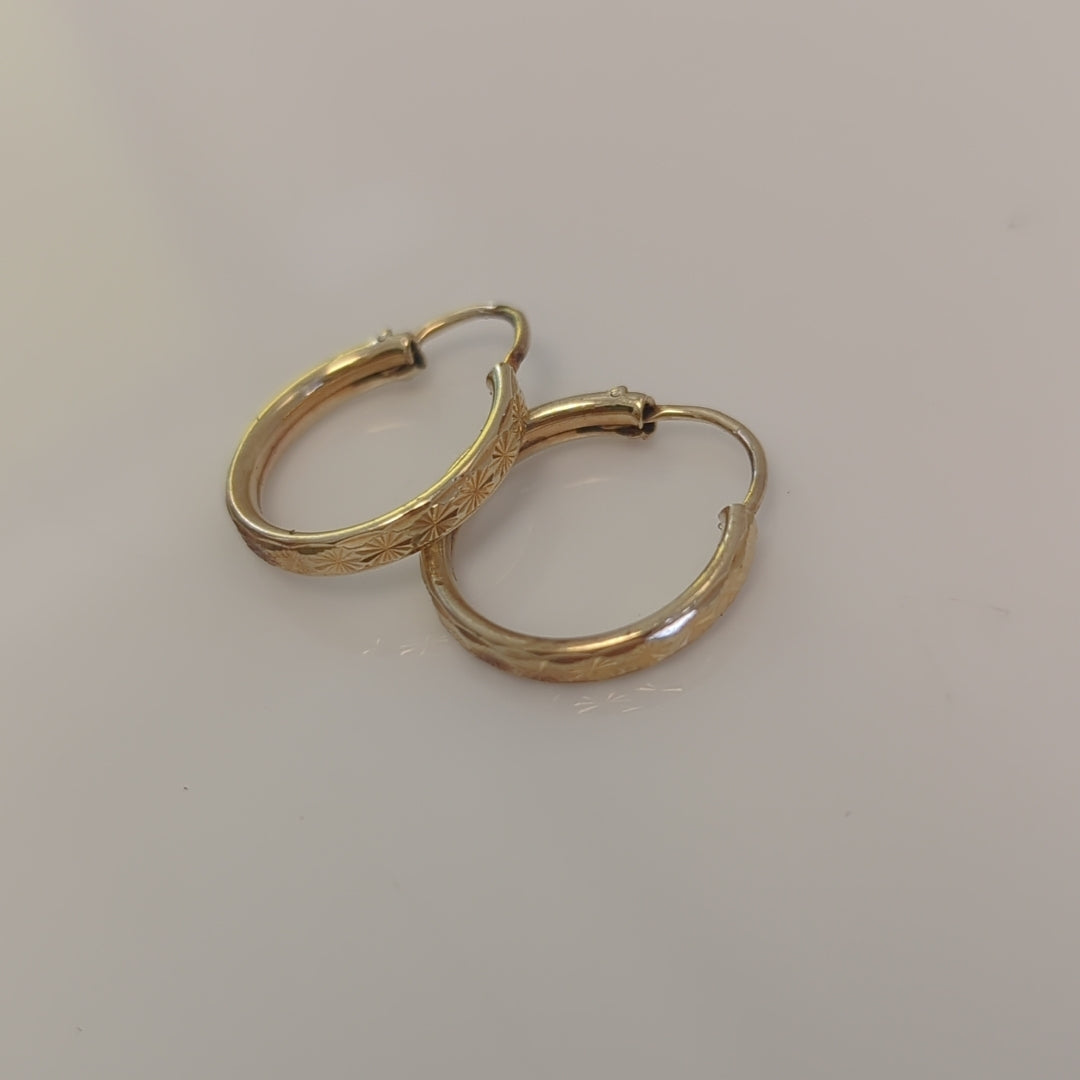ARRACADAS PAR ORO 10 K 1.1 GRMS (SEMINUEVO)