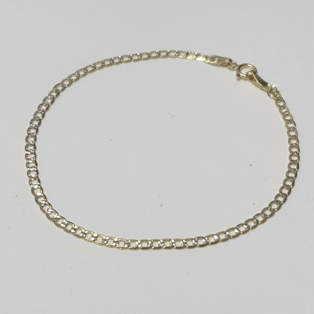 PULSERAS DAMA BARBADA DIAMANTADA ORO 14K 1.5 (NUEVO)