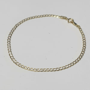 PULSERAS DAMA BARBADA DIAMANTADA ORO 14K 1.5 (NUEVO)