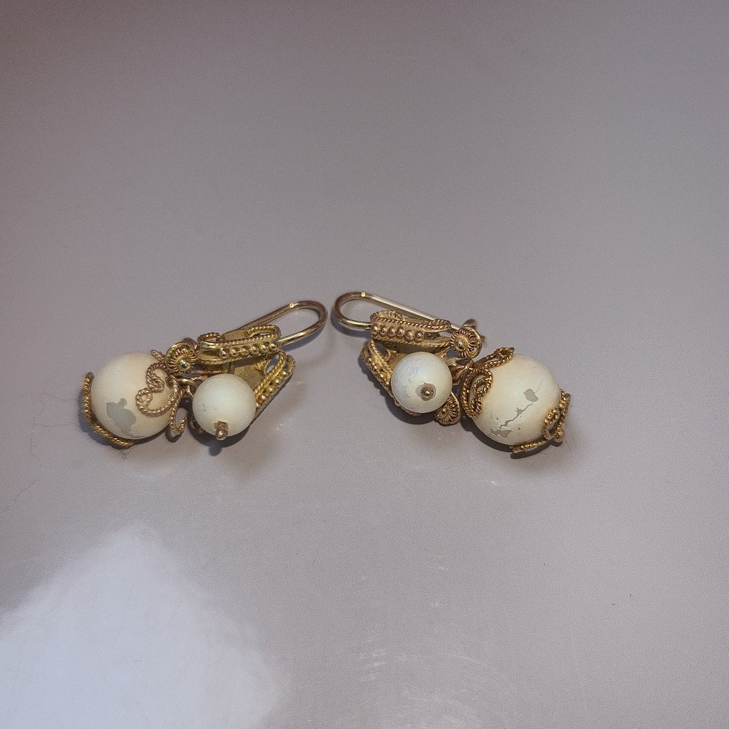ARETES PAR ORO 8 K 8,10 GRMS (SEMINUEVO)