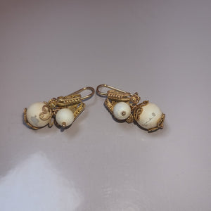 ARETES PAR ORO 8 K 8,10 GRMS (SEMINUEVO)