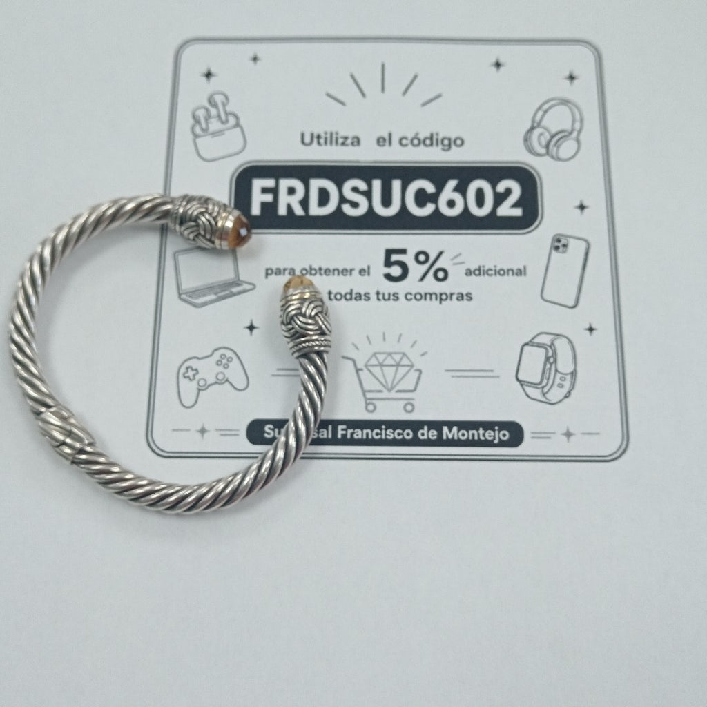 PULSERA RIGIDA PLATA 30,20 GRMS (SEMINUEVO)