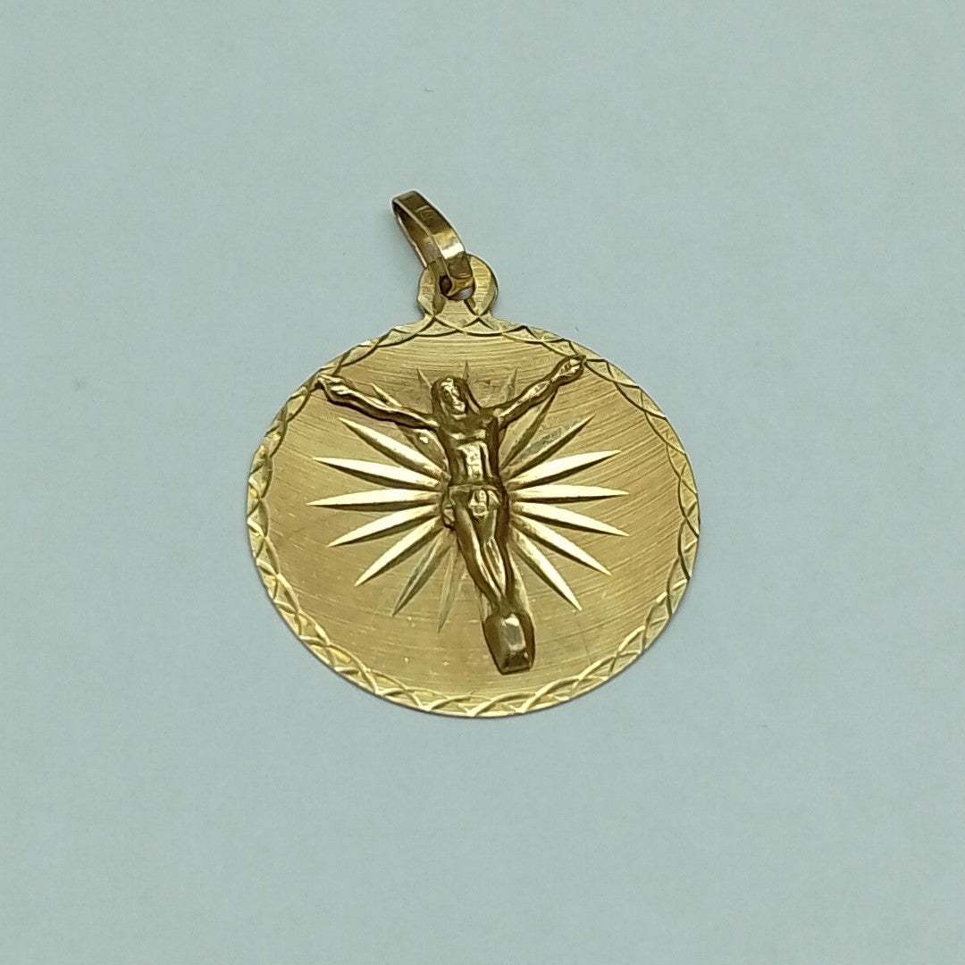 MEDALLA RELIGIOSA ORO 14 K 3.2 GRMS (SEMINUEVO)