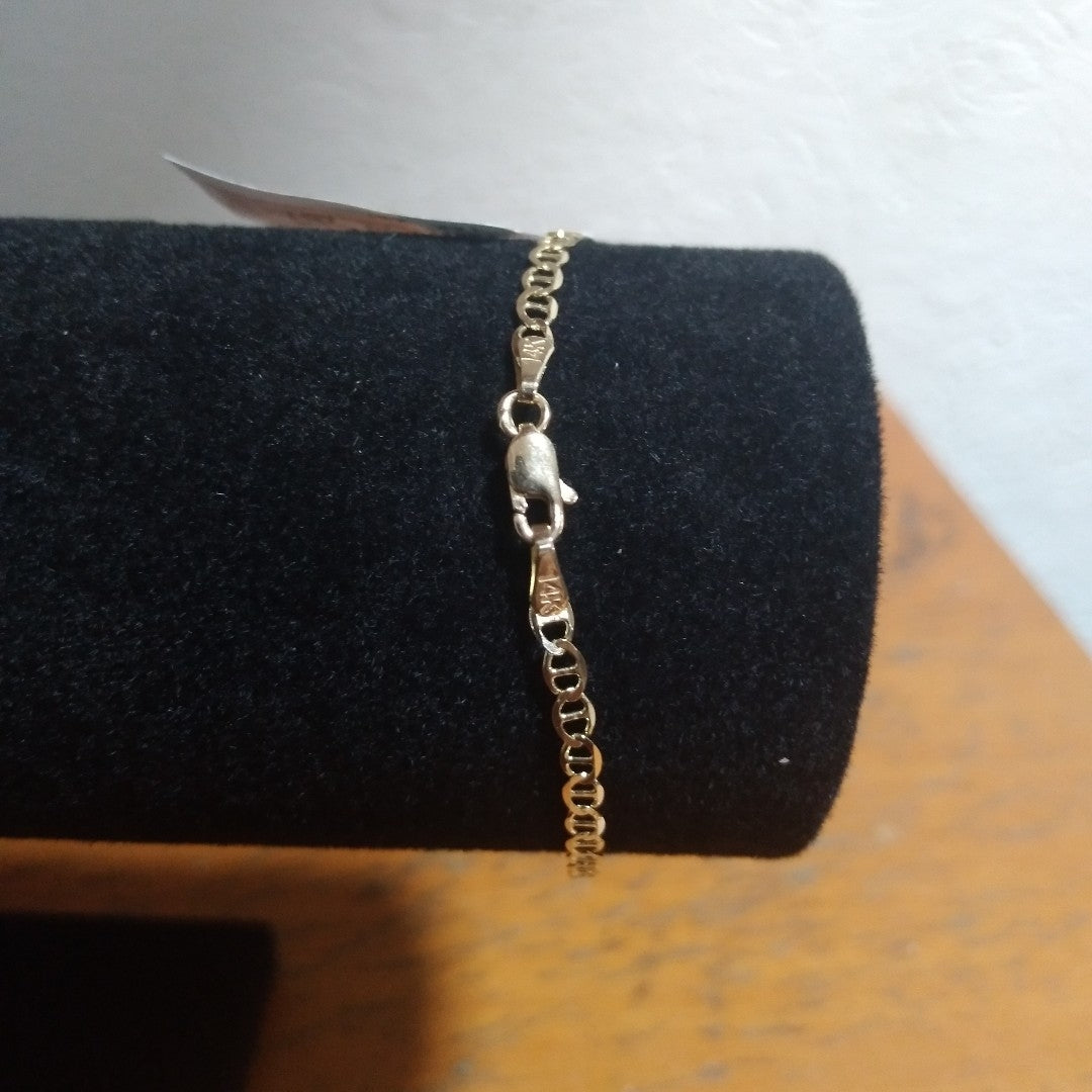 PULSERA GUCHI 14K 18 CM 2 GR (NUEVO)