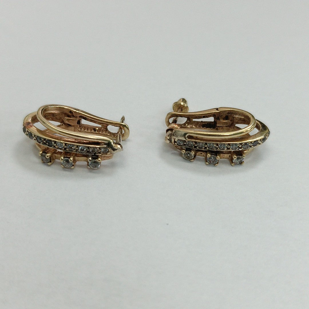 ARRACADAS PAR ORO 14 K 6.3 GRMS (SEMINUEVO)