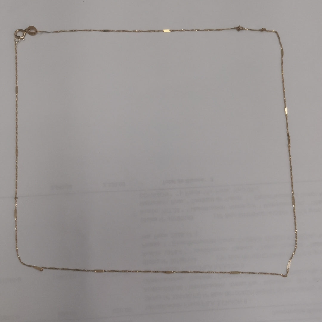 CADENA ORO 14 K 0.8 GRMS (SEMINUEVO)