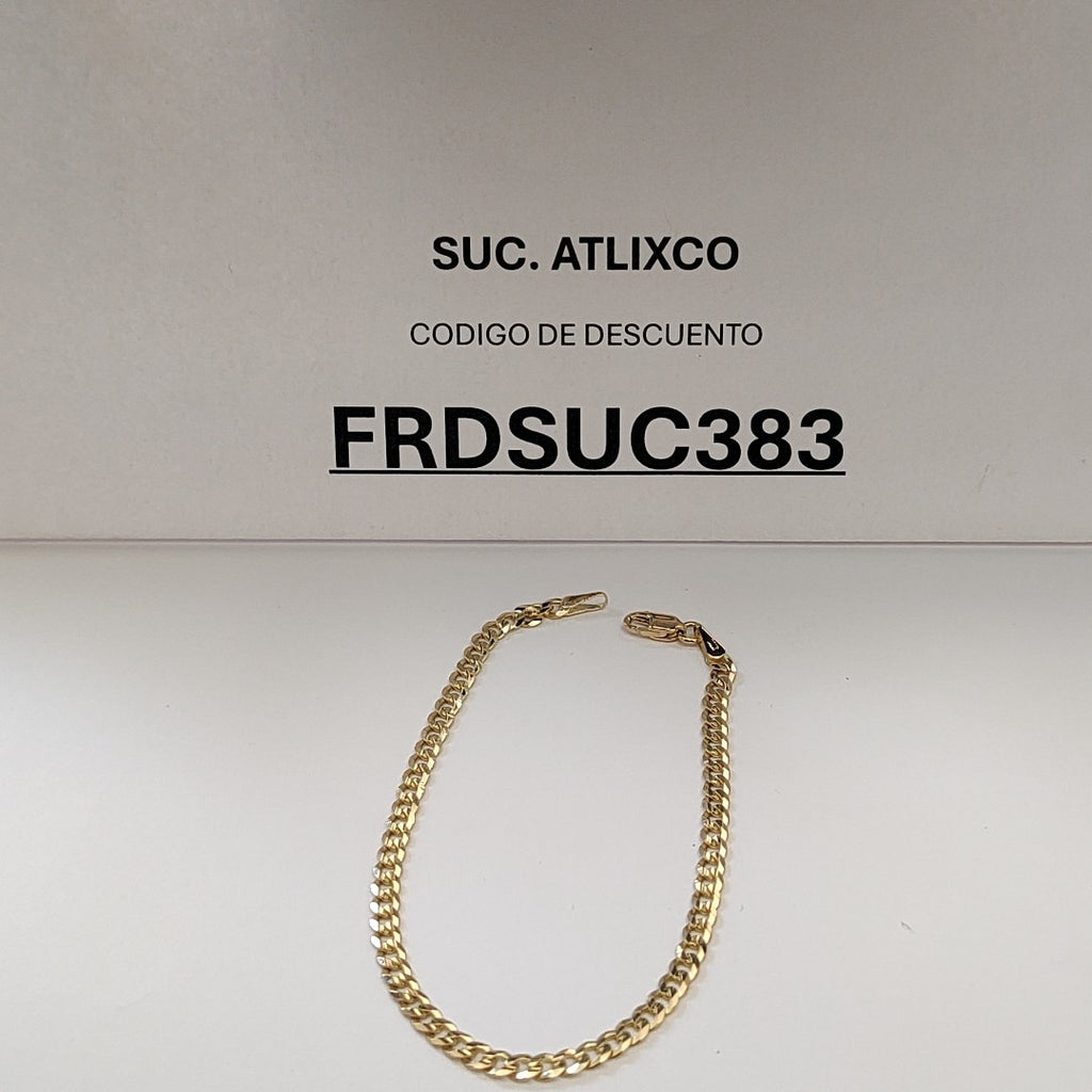 PULSERA BARBADA 14K 18 CM 3.2 GR (NUEVO)