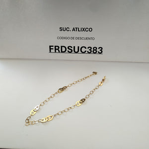 PULSERA ESPECIAL 14K 21 CM 1.8 GR (NUEVO)