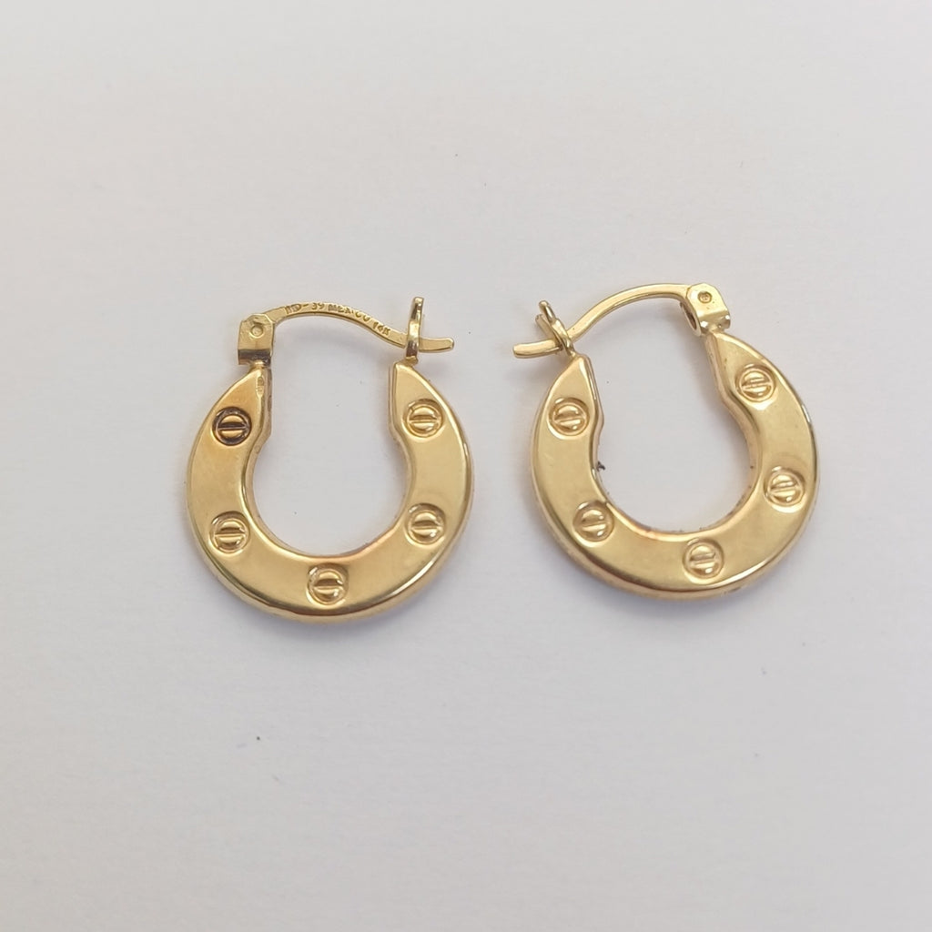 ARRACADAS PAR ORO 14 K 1.9 GRMS (SEMINUEVO)