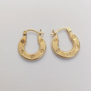 ARRACADAS PAR ORO 14 K 1.9 GRMS (SEMINUEVO)