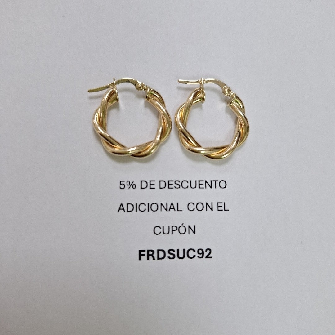 ARRACADAS ORO 14K 1.9 (NUEVO)