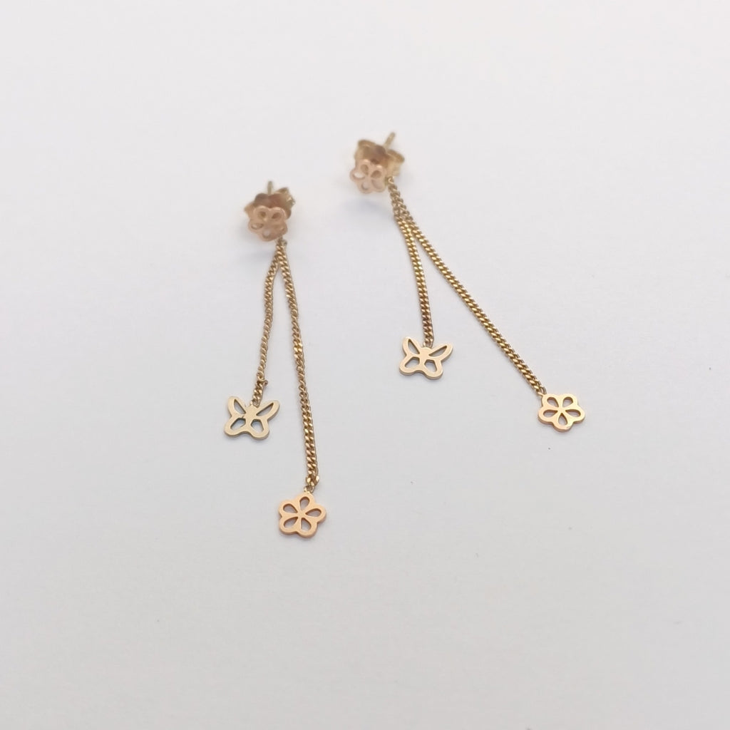 ARETES PAR ORO 14 K 1.5 GRMS (SEMINUEVO)