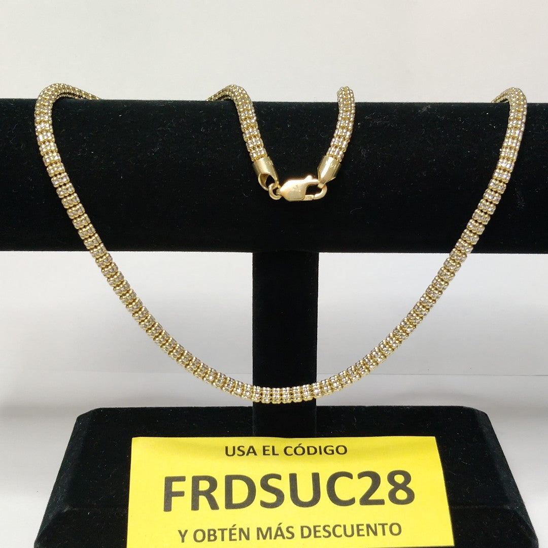 GARGANTILLA ORO COMBINADO 14 K 28.1 GRMS (SEMINUEVO)