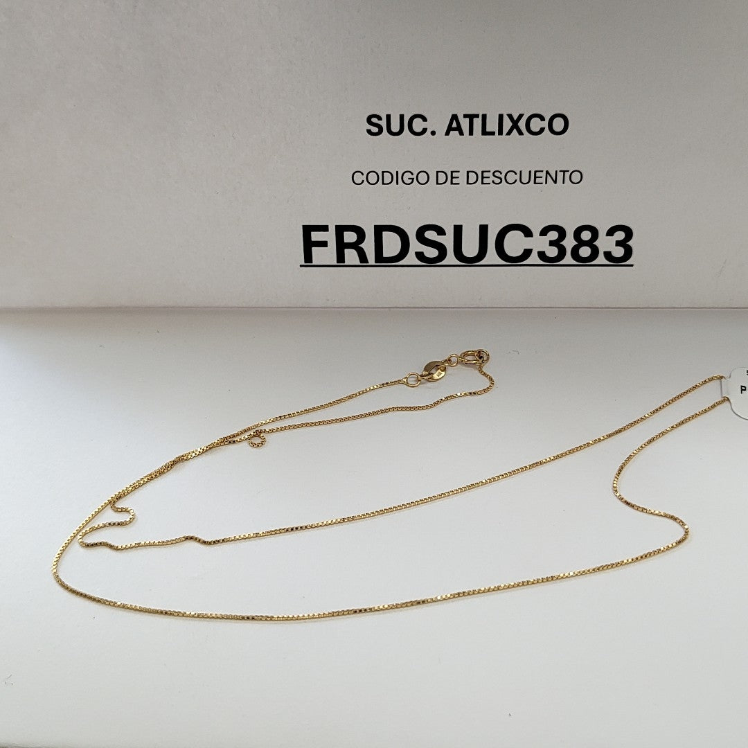 CADENA VENECIANO 14K 50 CM 1.6 GR (NUEVO)