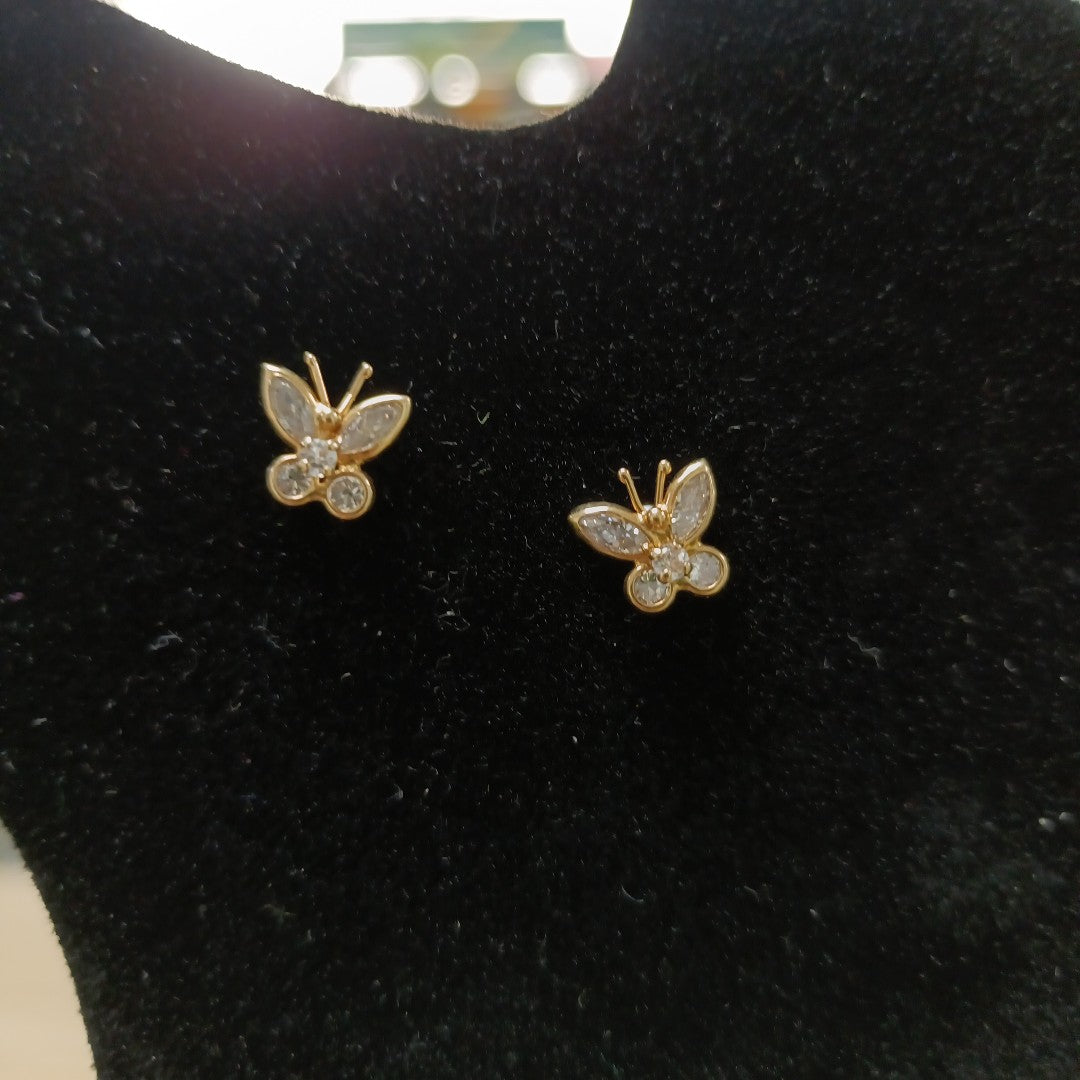 ARETES PAR ORO 14 K 1,20 GRMS (SEMINUEVO)