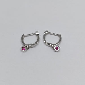 ARRACADAS PAR ORO, ORO BLANCO 14 K 1.7 GRMS (SEMINUEVO)