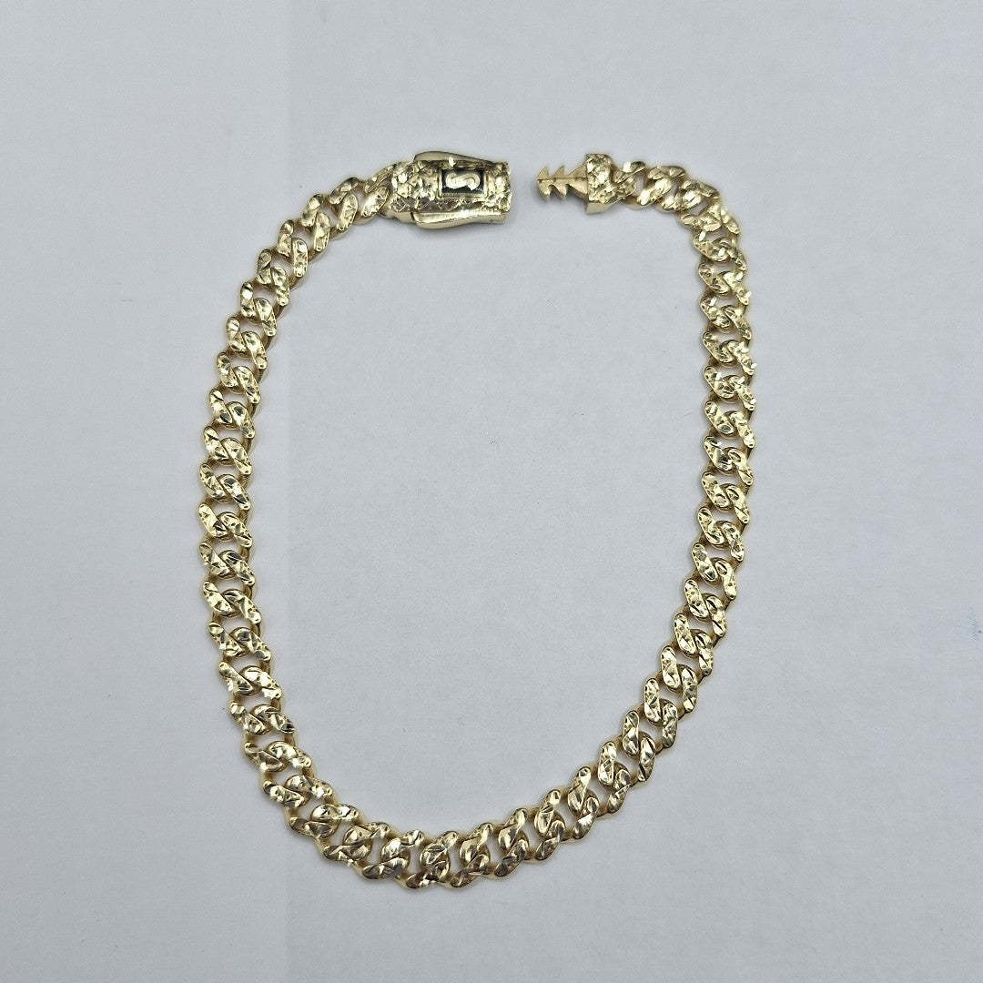 PULSERA MONACO ORO 10K 4.3 (NUEVO)