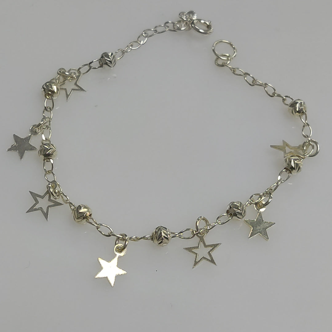 PULSERA TEJIDO ESPECIAL PLATA .925 18 CM 3.1 GR (NUEVO)