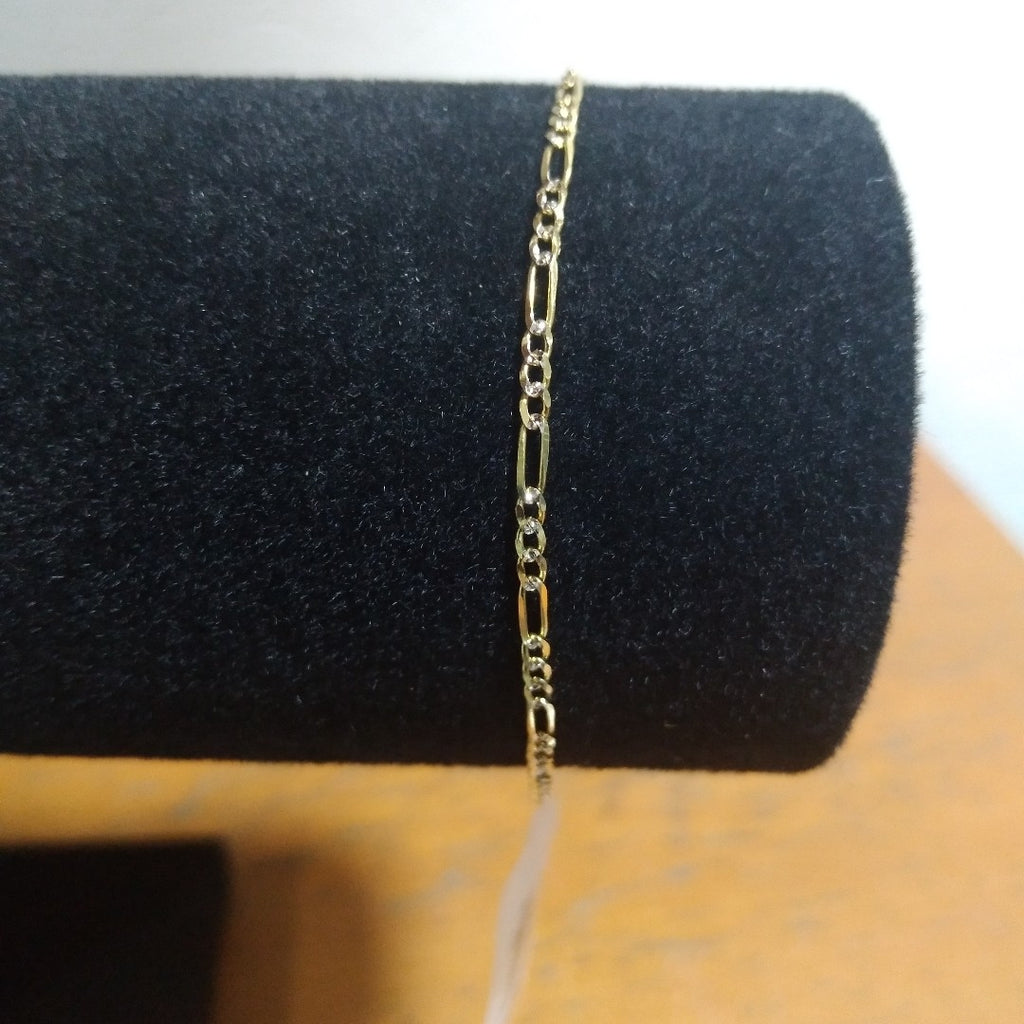 PULSERA 3X1 DIAMANTADA 14K 18 CM 1.5 GR (NUEVO)