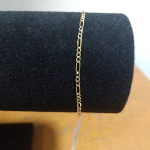PULSERA 3X1 DIAMANTADA 14K 18 CM 1.5 GR (NUEVO)