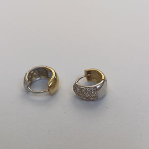 ARRACADAS PAR ORO, RODIADO 14 K 3.8 GRMS (SEMINUEVO)