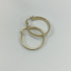 ARETES ARRACADAS TROQUELADA 14K 2.7 GR (NUEVO)