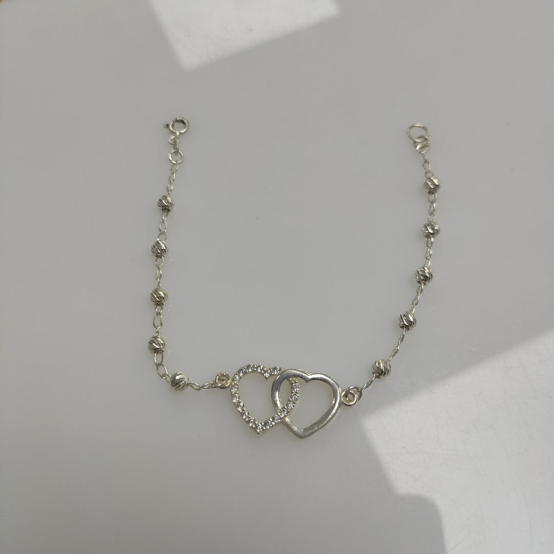 PULSERA TEJIDO TEJIDO ESPECIAL PLATA .925 18 CM 3.9 GR (NUEVO)