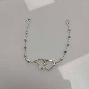 PULSERA TEJIDO TEJIDO ESPECIAL PLATA .925 18 CM 3.9 GR (NUEVO)