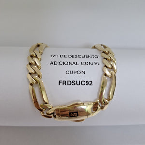 PULSERA CABALLERO MONACO ORO 14K 9.9 (NUEVO)