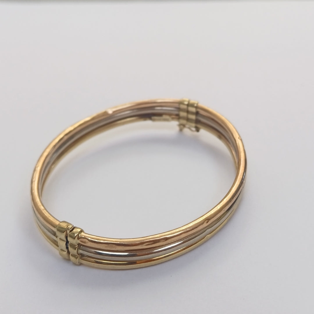 PULSERA RIGIDA ORO 14 K 8.9 GRMS (SEMINUEVO)