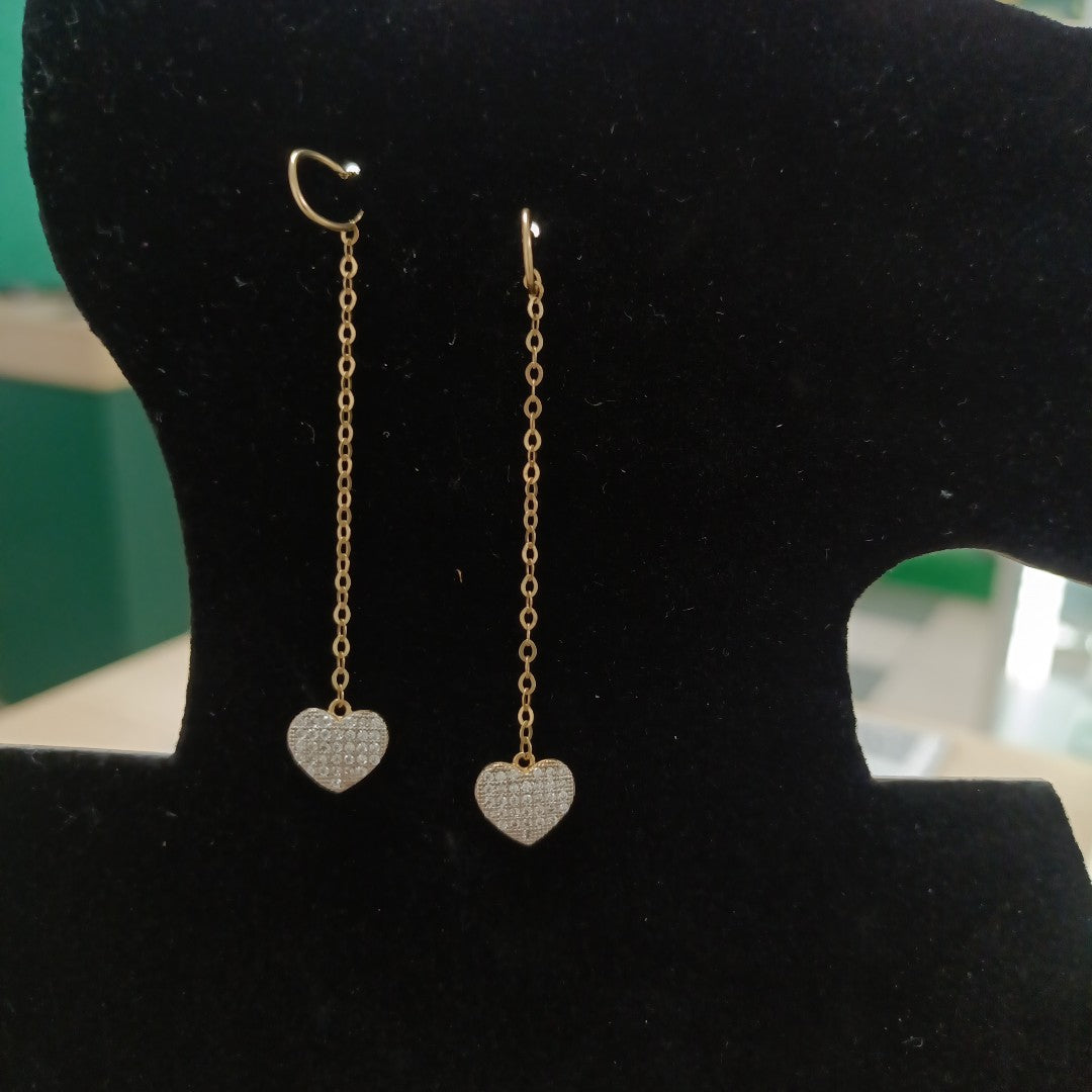 ARETES PAR ORO 14 K 1,80 GRMS (SEMINUEVO)